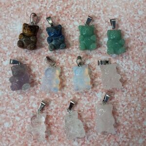 Gummy Bear crystal necklace pendants! LISTING IS FOR ONE!
